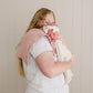 Pink Stripes Muslin Burp Cloth
