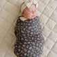 Olive Bloom Muslin Swaddle Blanket