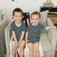 Navy Stripes Ribbed Bamboo Cozy Short Set