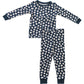 Navy Daisy Ribbed Bamboo Cozy Set