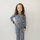 Navy Daisy Ribbed Bamboo Cozy Set
