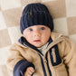 Navy Chunky Knit Beanie