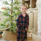 Christmas Plaid Collared Pajama Set