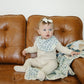 Blue Blossom Classic Muslin Bib