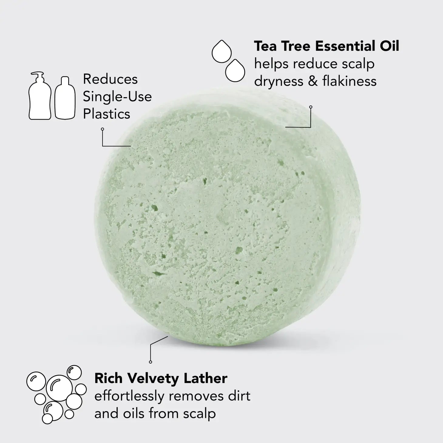 Tea Tree + Mint Clarifying Shampoo Bar - Lulie