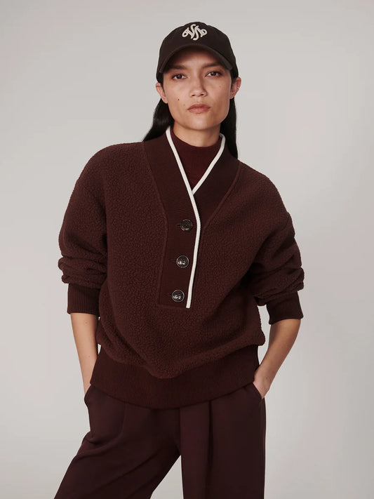Brenna Button Neck Fleece