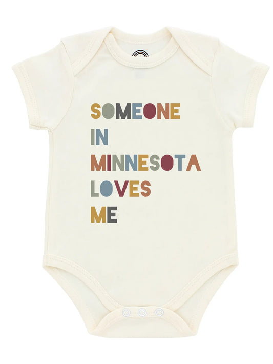 Someone in Minnesota Loves Me Baby Onesie