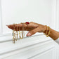 Gold Waterproof Sideways Cross Bracelet