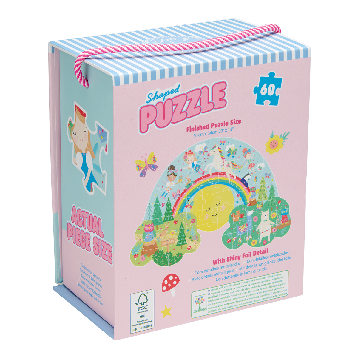 Rainbow Fairy  60pc Shaped Puzzle