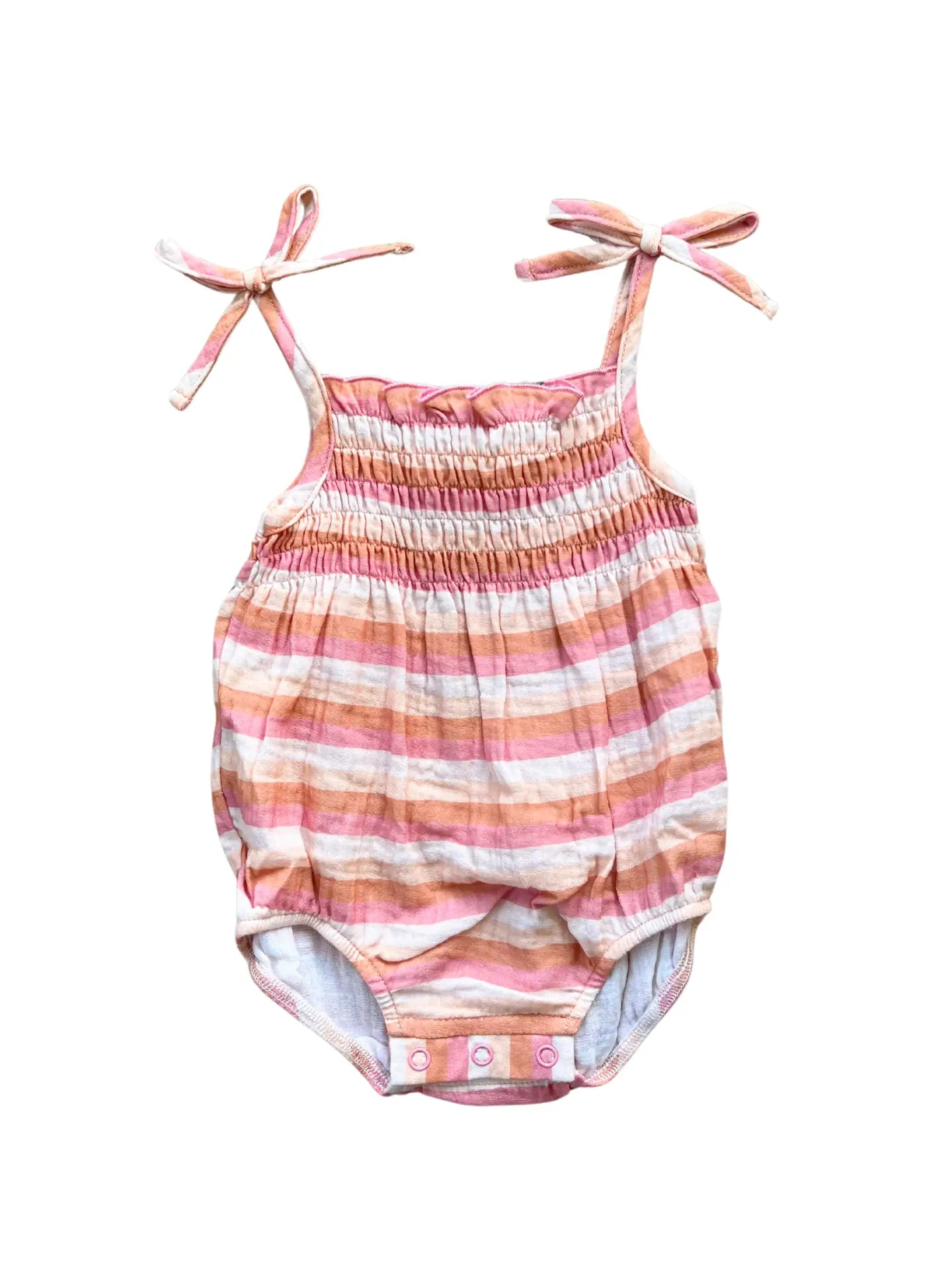 Baby Tie-Smocked Bodysuit