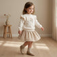 Organic Twill Skirt - Oat Gingham