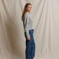 Arden French Terry Mock Neck- Heather Grey