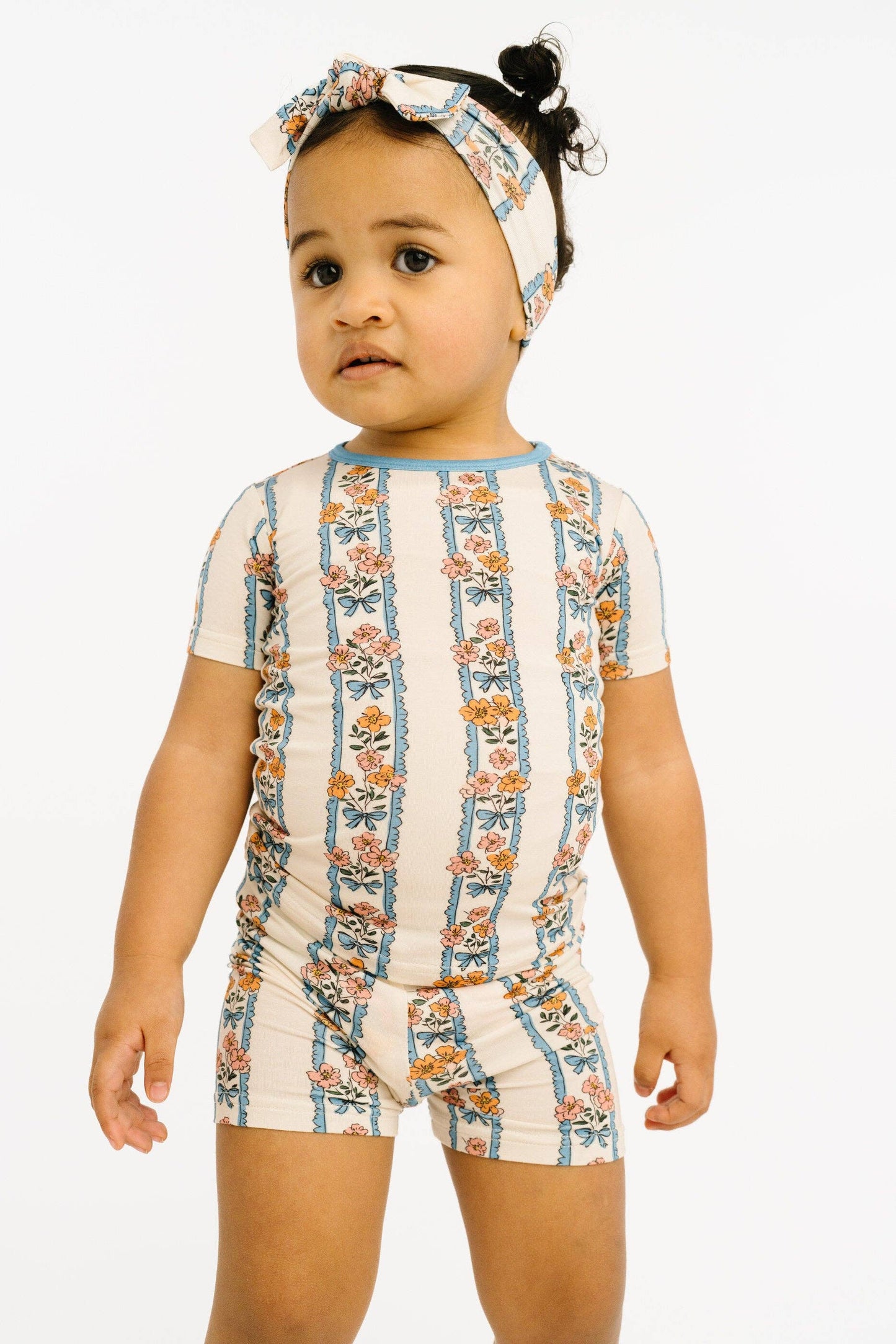 Cottage Bouquet Bamboo Shorts Set