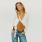 Diagonal Woven Westlyn Bum Bag - Brown