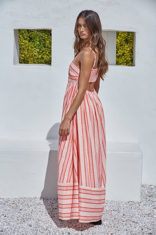 Striped Midi Dress