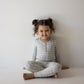 Bamboo Two Piece Pajamas- Foggy Grid