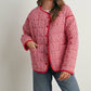 Buttoned Quilted Puffer Jacket
