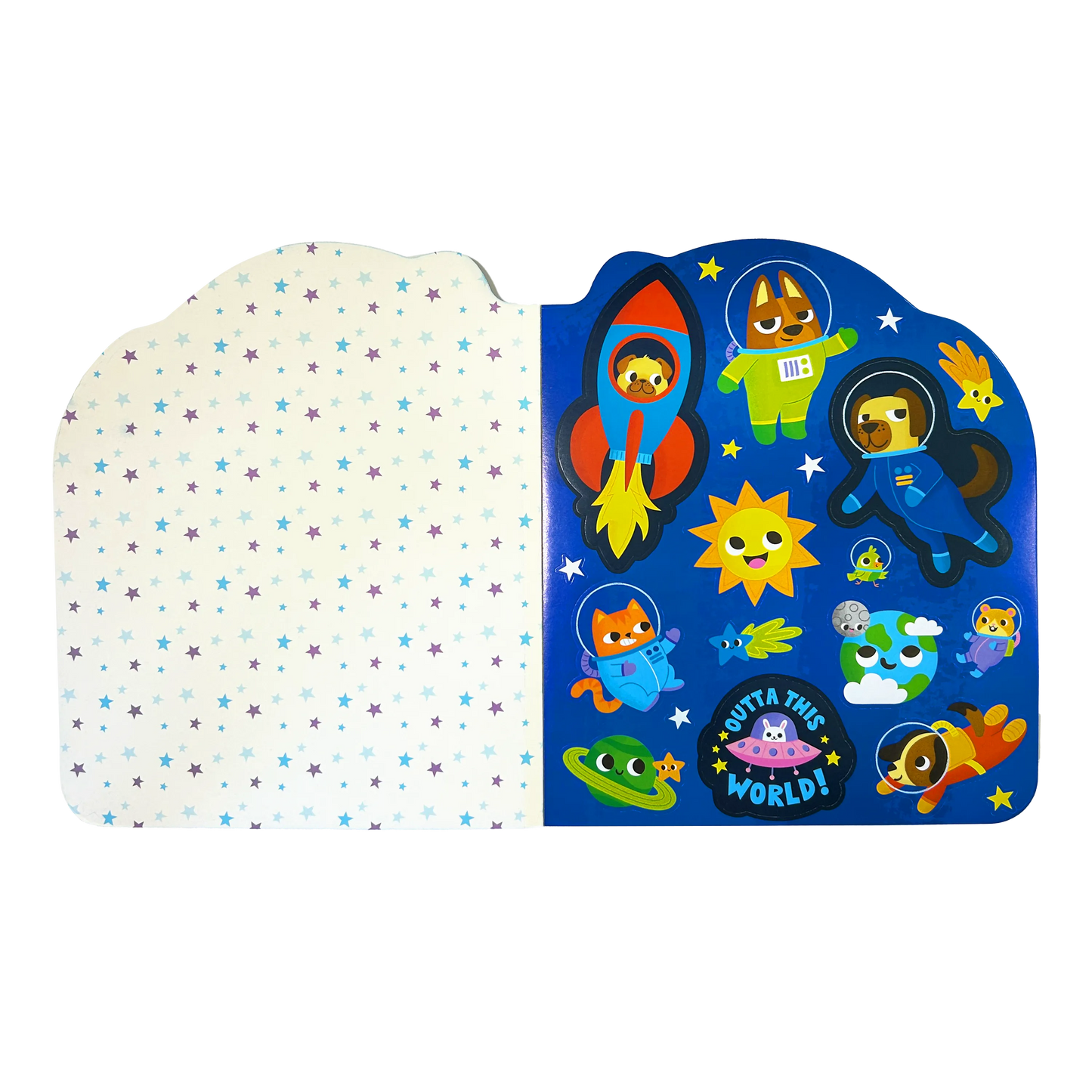 Playful Pages: Activity Book - Pets in Space (60 Pages)