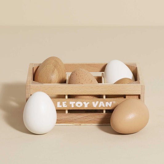 Farm Eggs Wooden Market Crate
