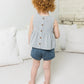 Organic Baby Grace Seersucker Peplum Top - Shore Stripe - Lulie