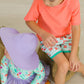 Boys Crabby Cove Dolphin Hem Swim Trunks