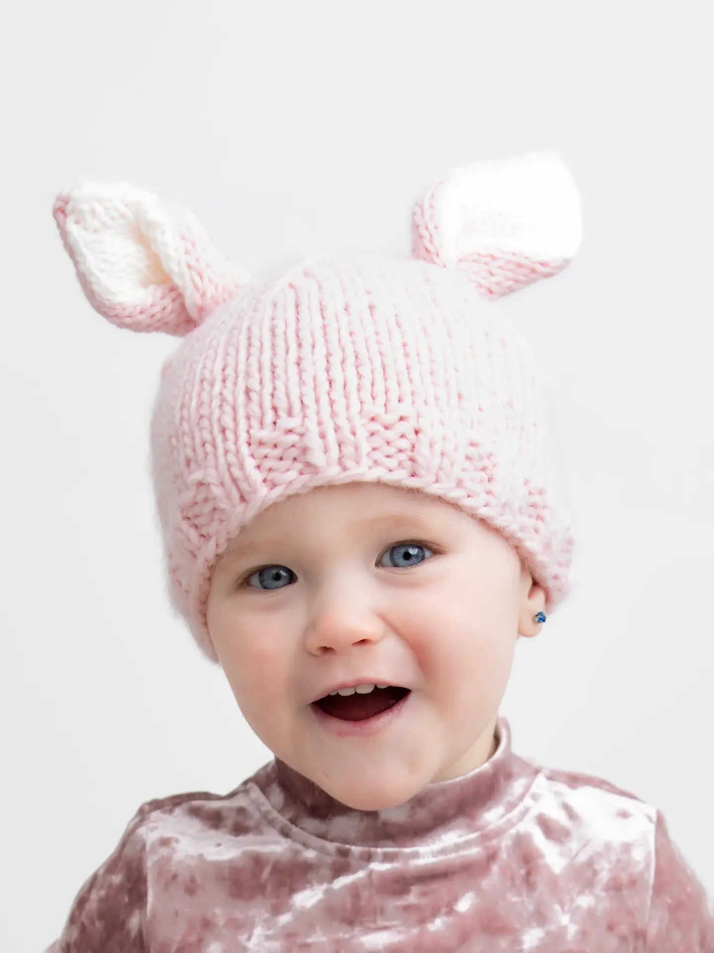 Bunny Ears Blush Beanie