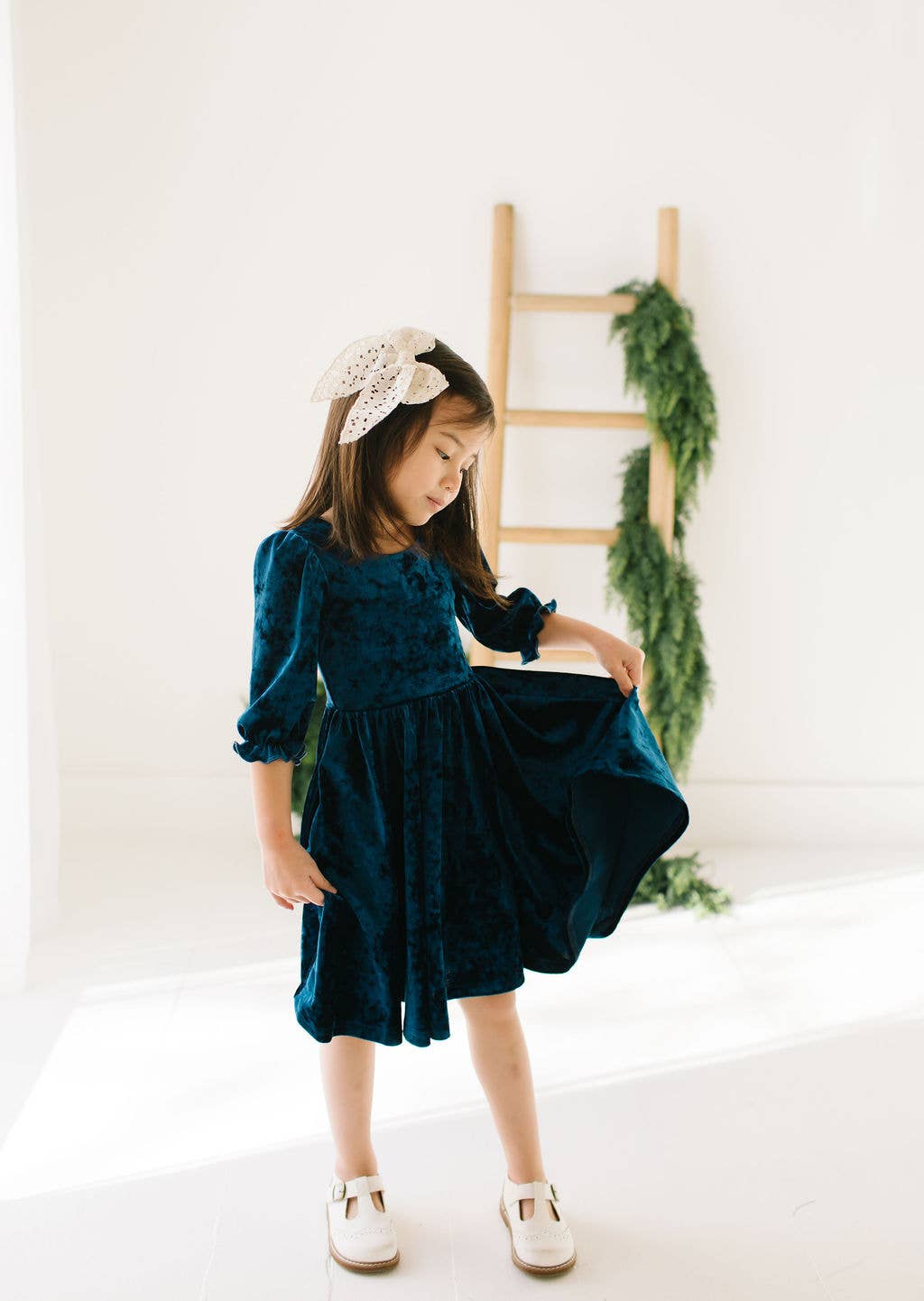 Pippa Dress- Crushed Blue