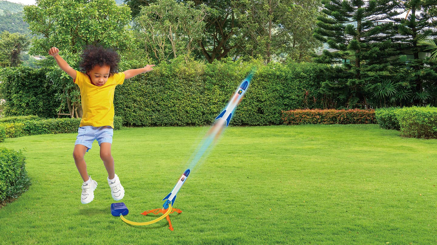 Nothing But Fun Toys - Light Up Air-Powered Jump Rockets