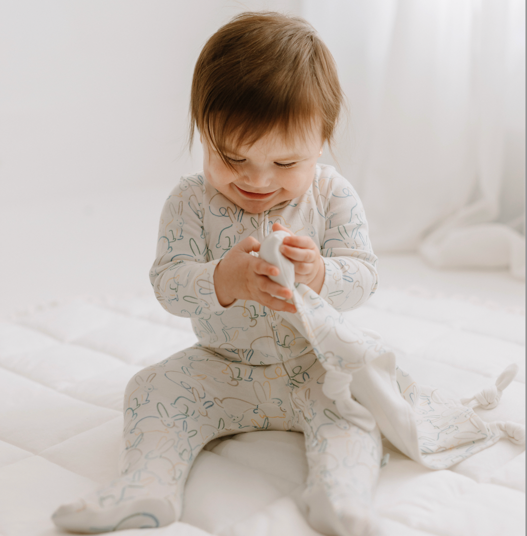 Baby Organic Footie-Bunnies