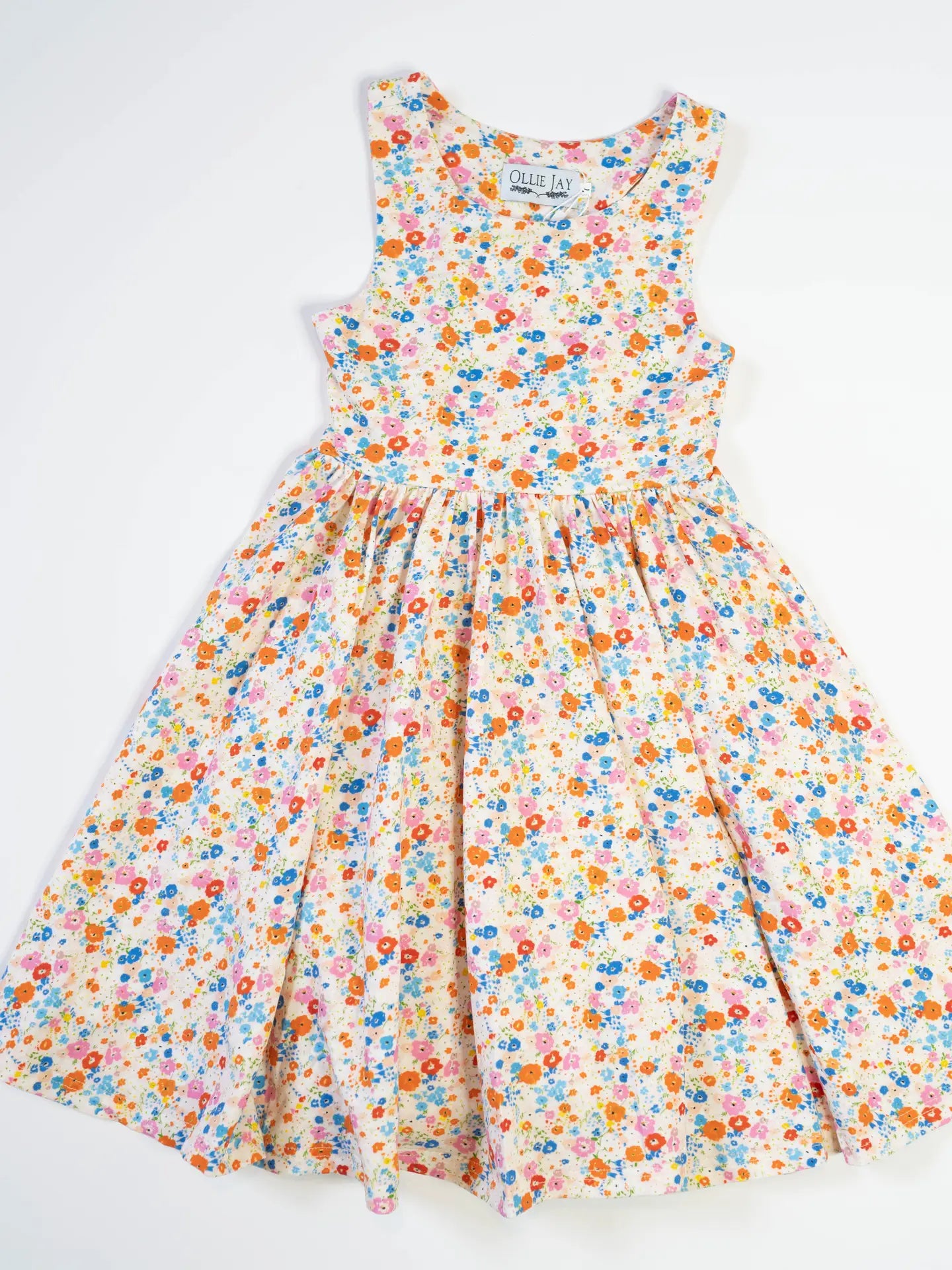 Charlotte Dress in Summer Blooms  | Pocket Twirl Dress - Lulie