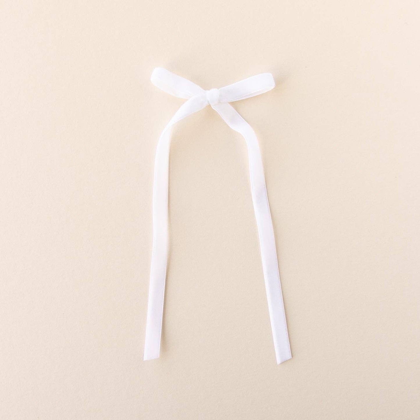 White | Statement Ribbon Bow