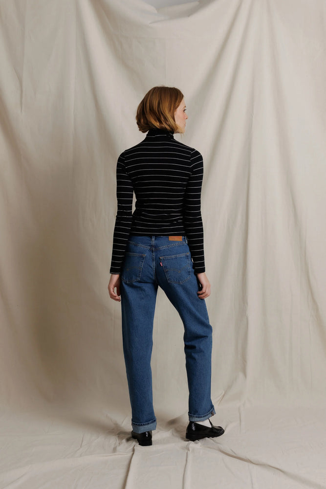 Cindy Stripe Turtleneck
