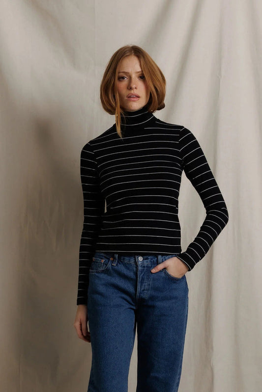 Cindy Stripe Turtleneck