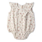 Ruffle Bubble Romper - Blush Floral