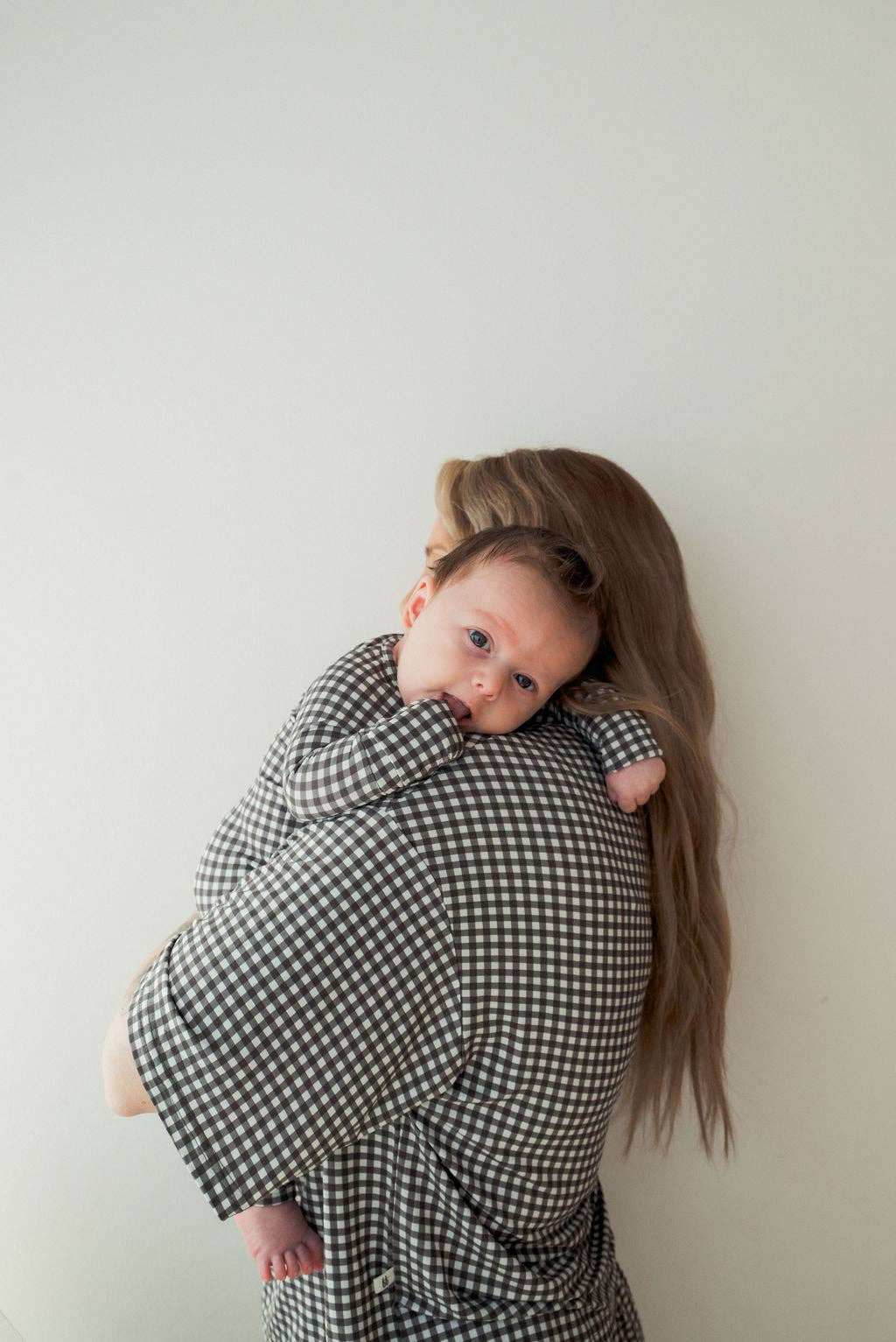 Bamboo Zip Pajamas- Green Gingham