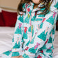 Button Up PJ Set- Trim The Tree