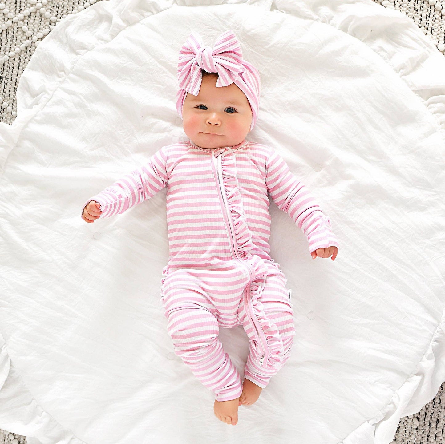 Lana Ruffle Zip Bamboo Sleeper