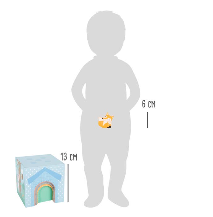 Small Foot Wooden Toys Pastel Animals Stacking Tower