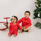 Mabel Romper- Red Picnic Plaid