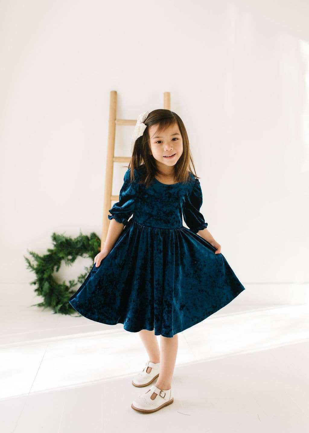 Pippa Dress- Crushed Blue