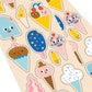 Stickiville X Suzy: Skinny Stickers - Ice Cream (2 Sheets)
