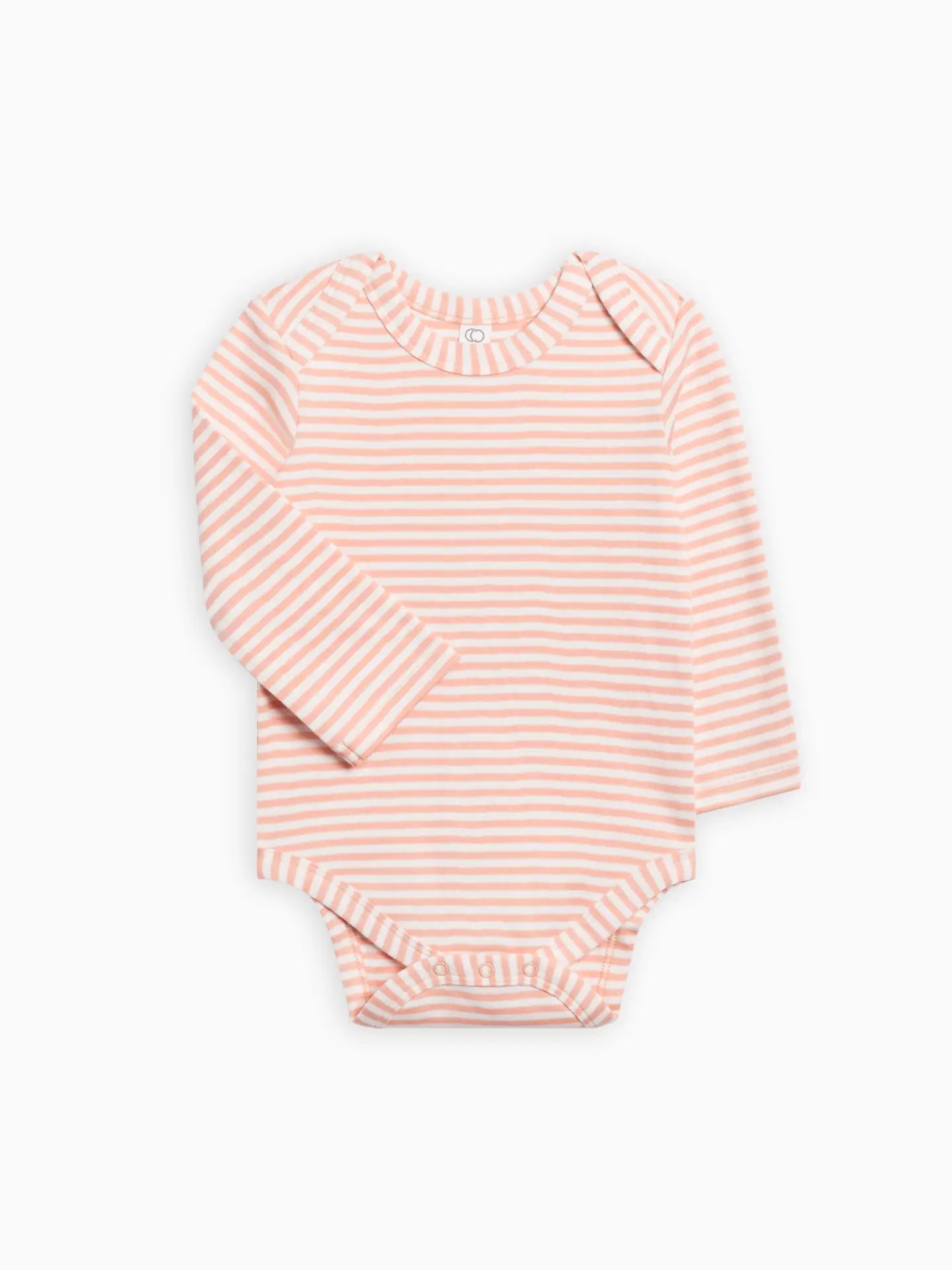Organic River Bodysuit - Blush Stripe