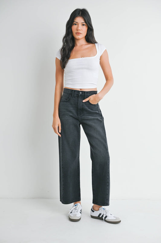 Barrel Jean Twist- Black