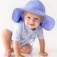 Baby Boys Periwinkle Blue Seersucker Short Sleeve One Piece Rash Guard