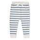 Organic Tee & Pants Set - Navy Stripe