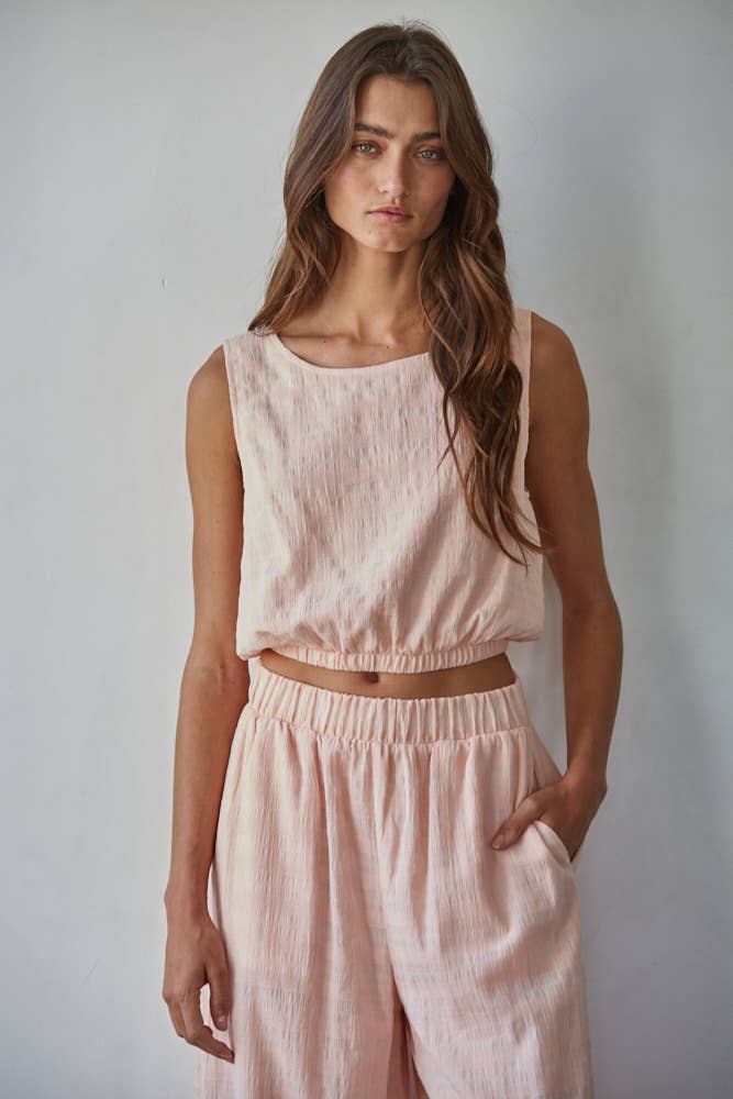 Round Neck Sleeveless Top