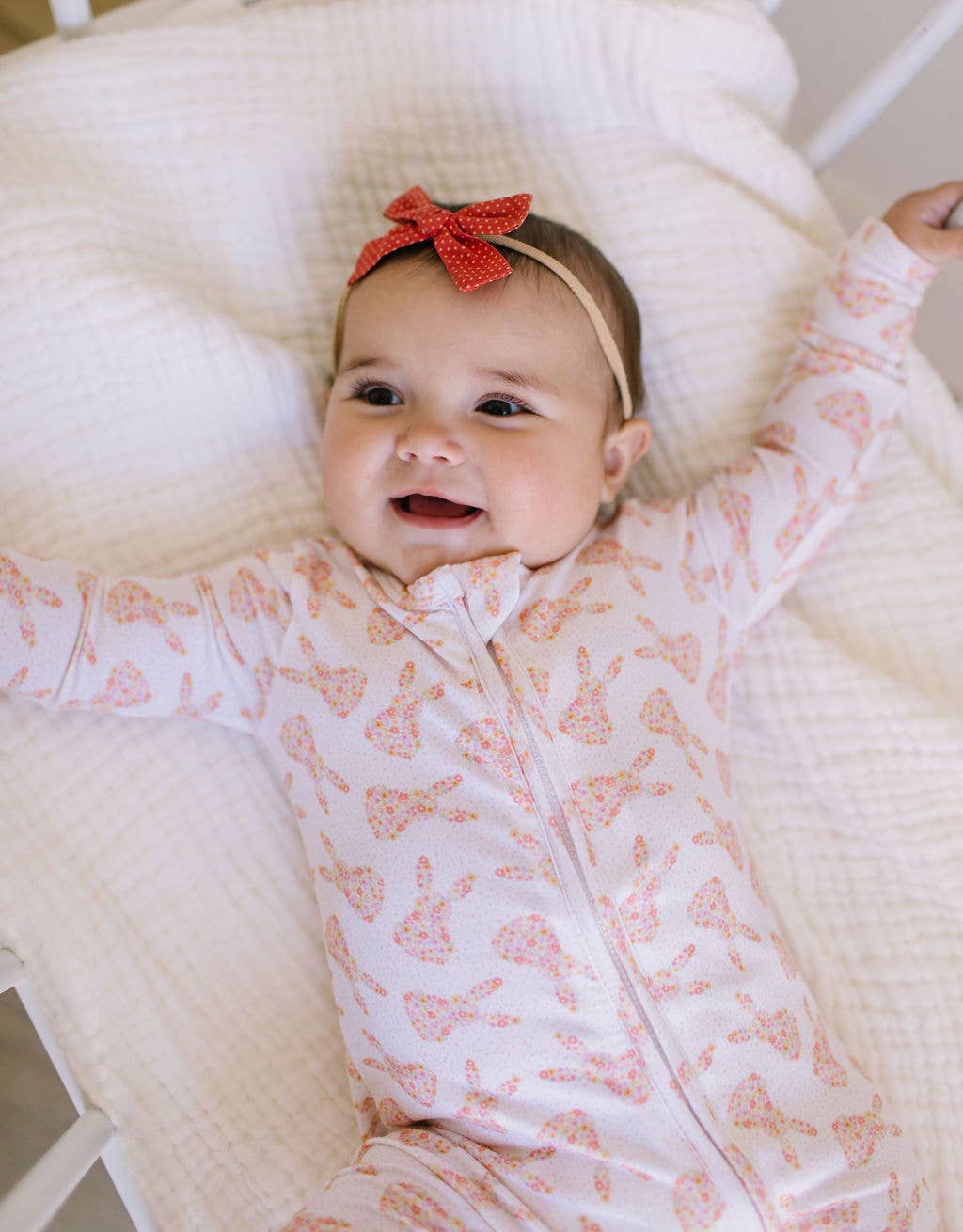 Zippy Bamboo Baby PJ in Ditsy Bunny