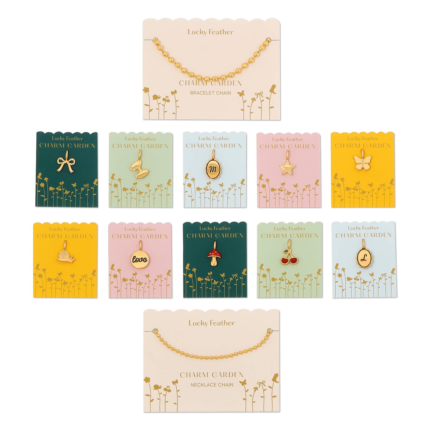 Charm - Gold Pearl
