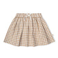 Organic Twill Skirt - Oat Gingham