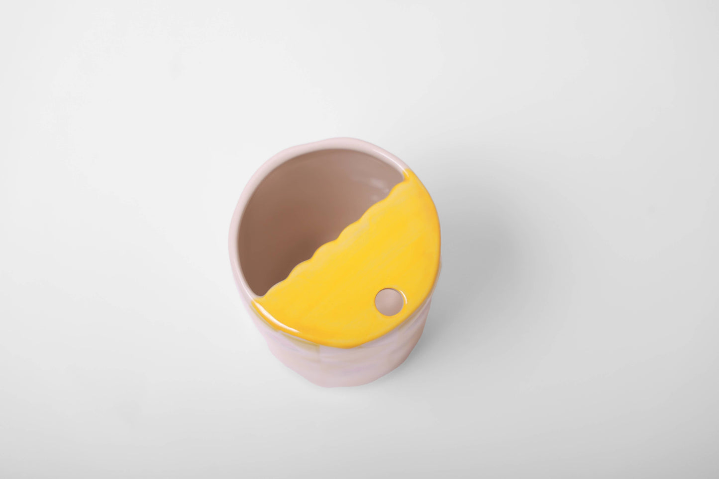 Ceramic Travel Coffee Tumbler- Flowers